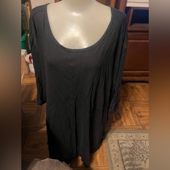 Terra & Sky Tops - Terra & Sky Charcoal Women's Tunic Top